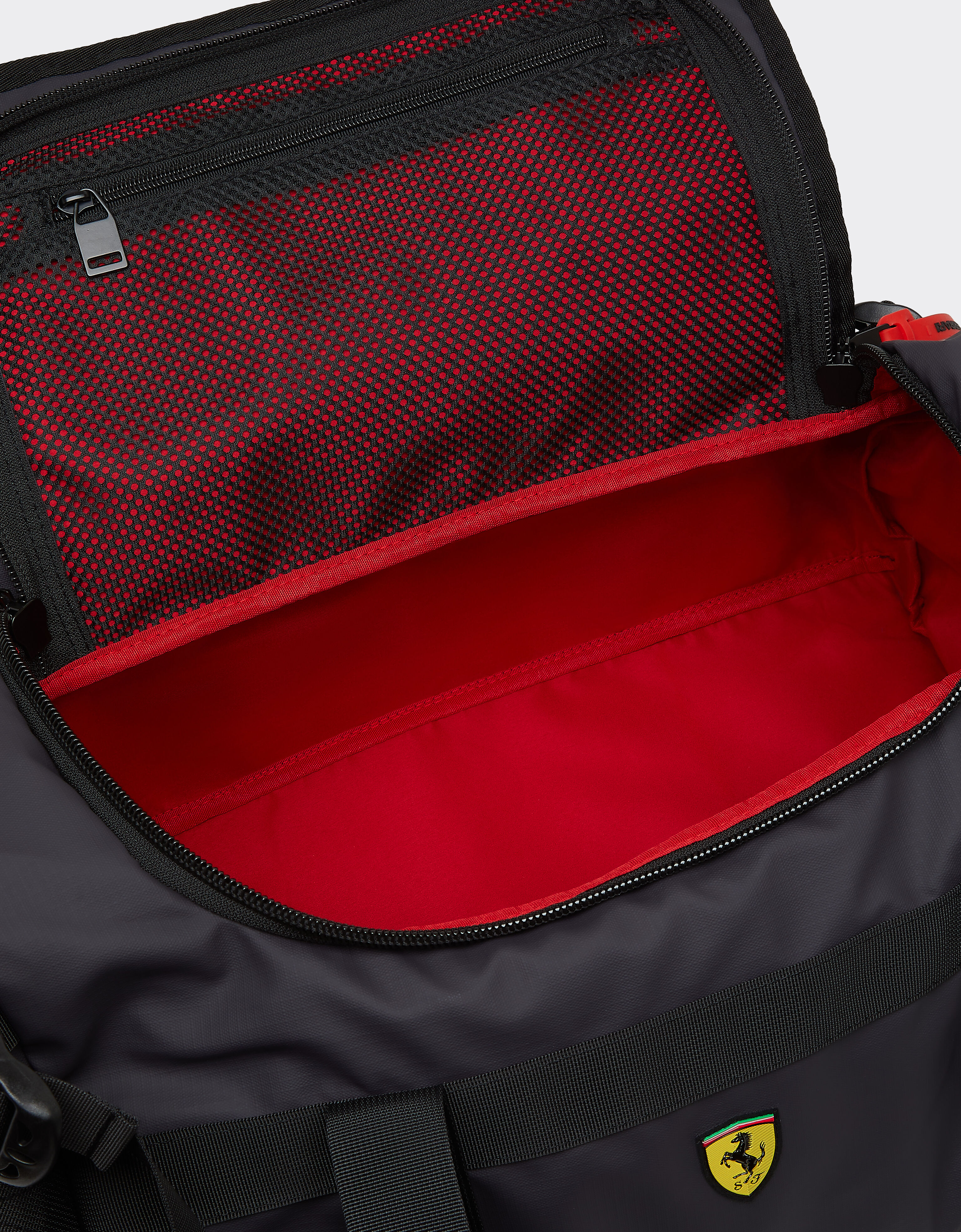  Duffle bag and backpack with Ferrari Scudetto Bianco SBNDU0001YF00017f