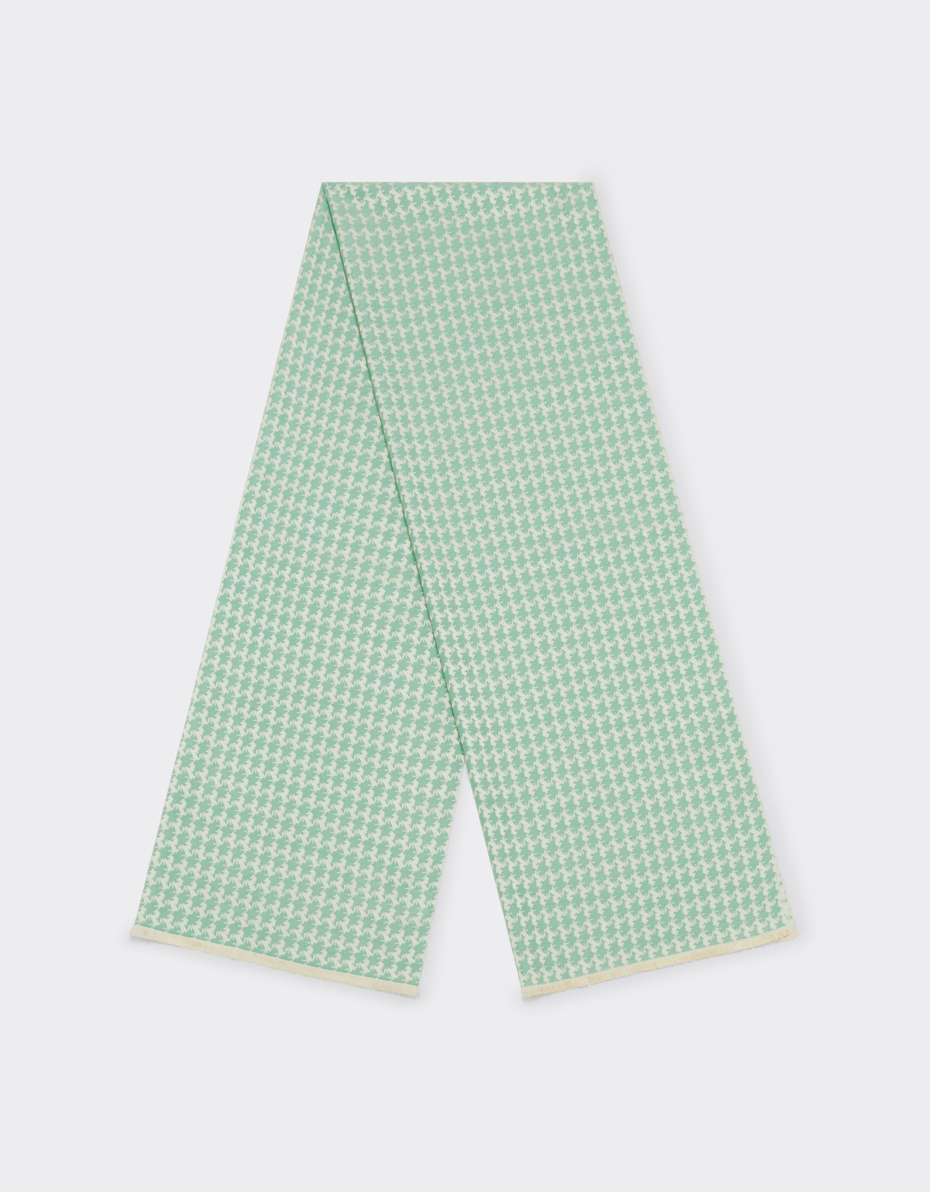 羊毛和真丝围巾 Ferrari 羊毛和真丝围巾 Granite Green 50611f