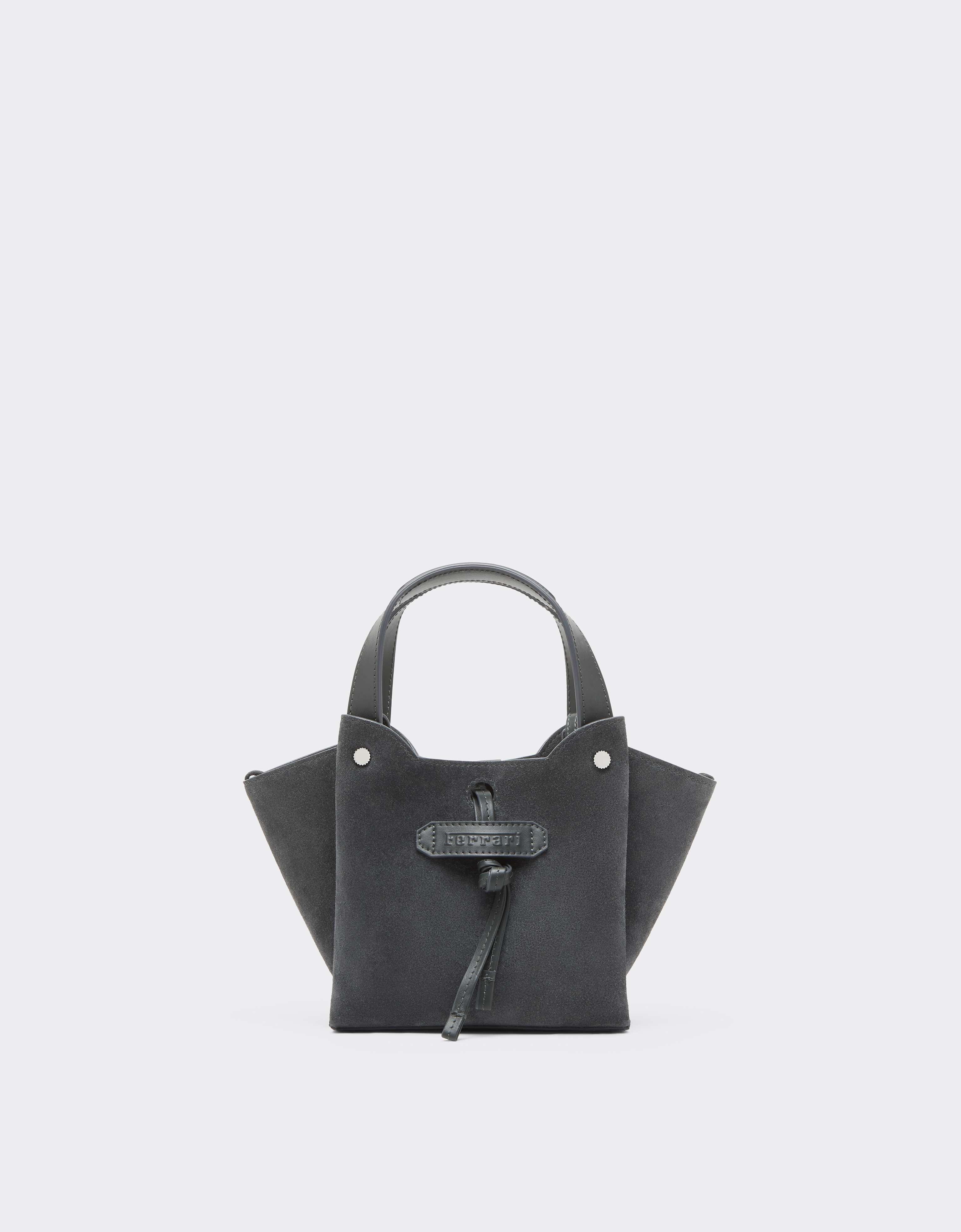 Ferrari 迷你绒面皮革托特包 Grigio Titano CBWTO0018YL00046f