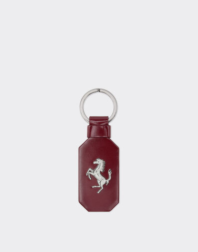 Ferrari Leather keychain with prancing horse Cherry 49240f