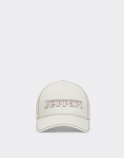Ferrari Baseball cap with Ferrari logo Chalk 49116f