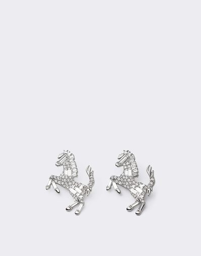 Ferrari Pendientes Cavallino Rampante Strass Silver CGWEA0011JU00005f