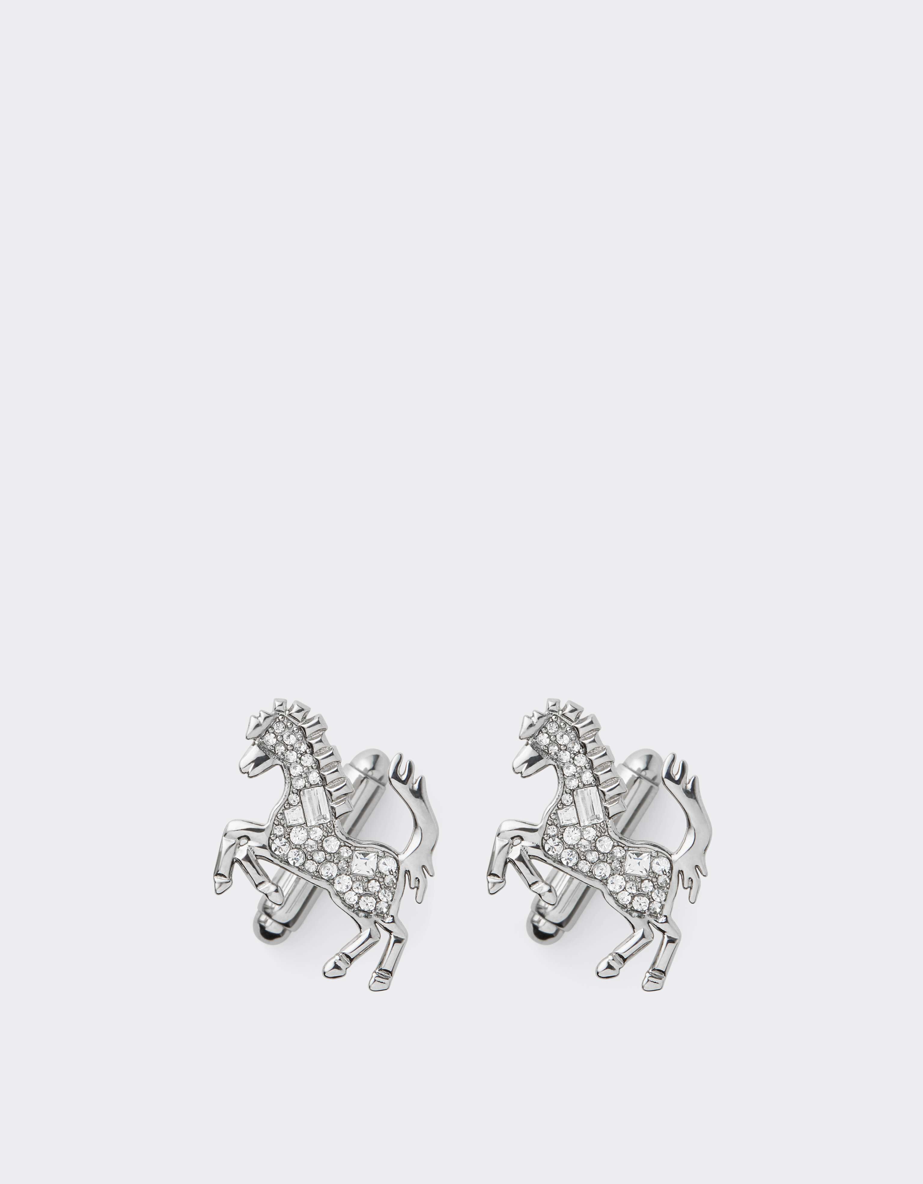 水钻跃马徽标袖扣 Ferrari 水钻跃马徽标袖扣 Silver CGMCF0002JU00005f