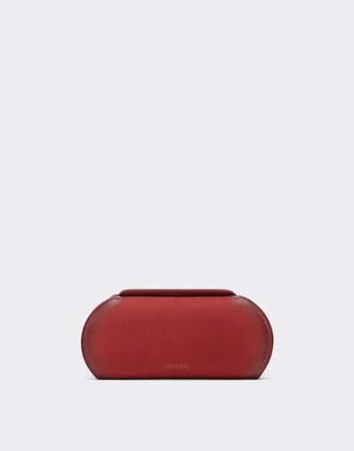 Ferrari Ferrari Dino wallet in shaded nubuck with shoulder strap Maison Red 50396f