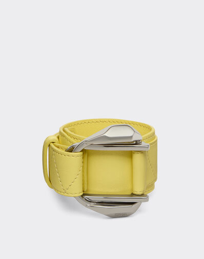 Ferrari Leather bracelet with buckle Iris Yellow 50002f