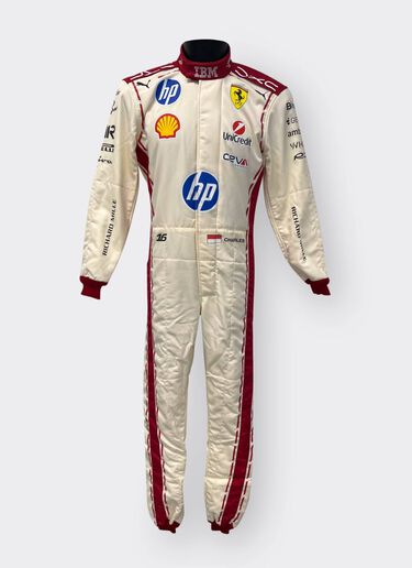 Ferrari Combinaison de course Replica Leclerc pour le GP de Monaco 2026 Bianco LW0JU1082EXT0001f