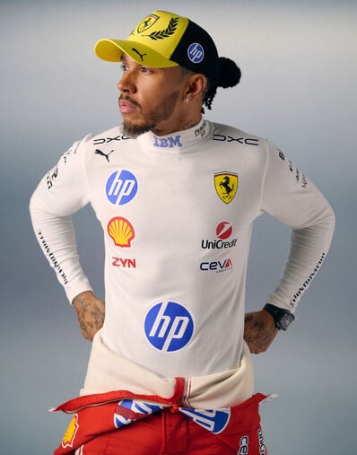 Ferrari Hamilton GP Silverstone 2026 Replica Trucker Cap Yellow LA0CP1149EXT0001f
