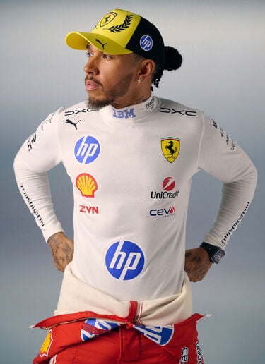 Ferrari Hamilton GP Silverstone 2026 Replica Trucker Cap Yellow LA0CP1149EXT0001f