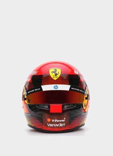 Ferrari 卡洛斯-塞恩斯迷你头盔（比例 1:2 - 西班牙特别版 2024 红色 F1355f