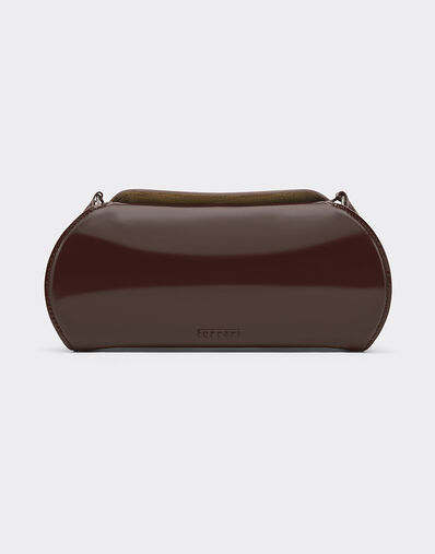 Ferrari Ferrari Dino leather wallet with shoulder strap Espresso 49275f