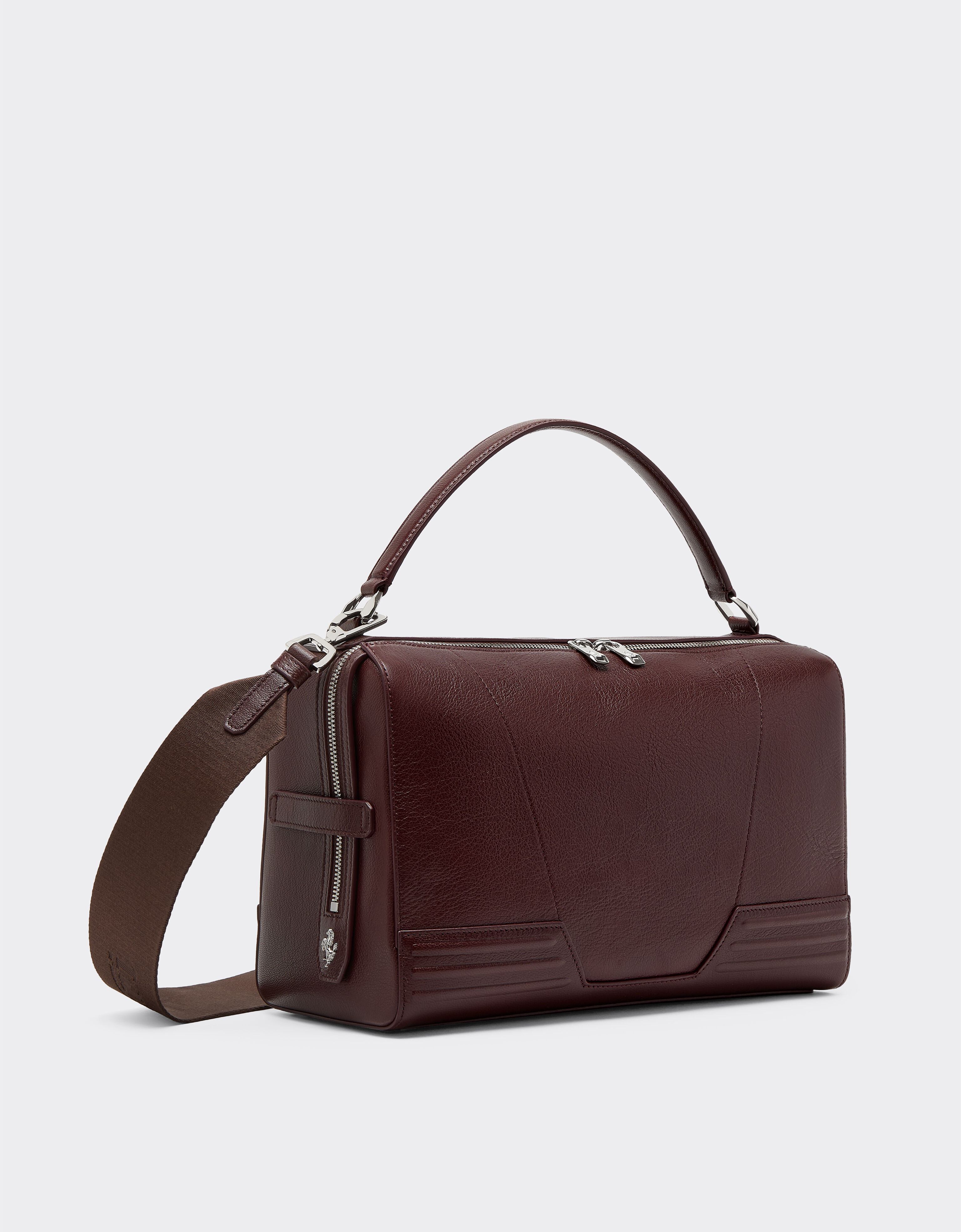 Ferrari GT Soft Bag in Garnet Leather Ferrari Ferrari GT Soft Bag in Garnet Leather Red brown CBWSB0002YL00071f