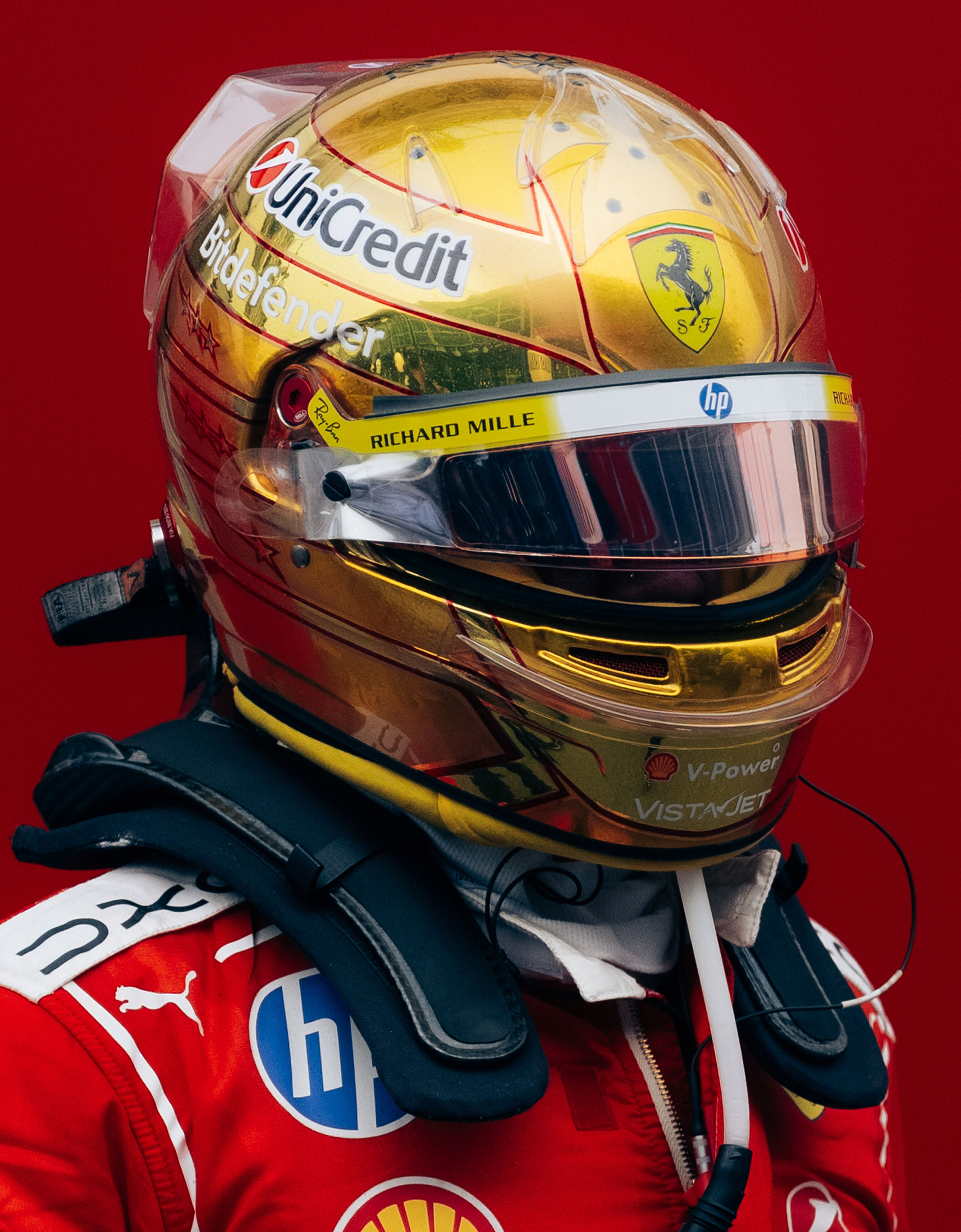 Ferrari Lewis Hamilton 1:1 Special Edition Helmet for the 2026 Singapore Grand Prix Multicolor LS0OT3065EXT0001f
