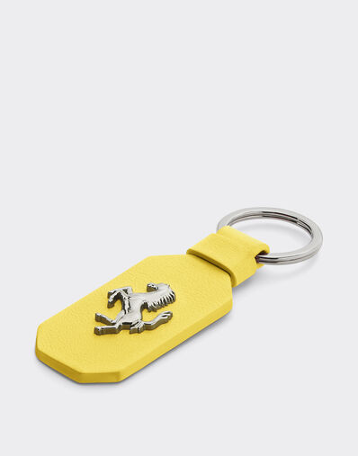 Ferrari 跃马装饰皮革钥匙扣 Giallo Modena 22049f