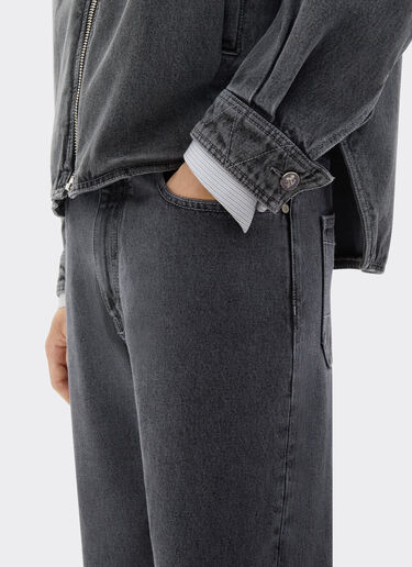 Ferrari Five-pocket pants in marbled denim Granite Gray 50875f