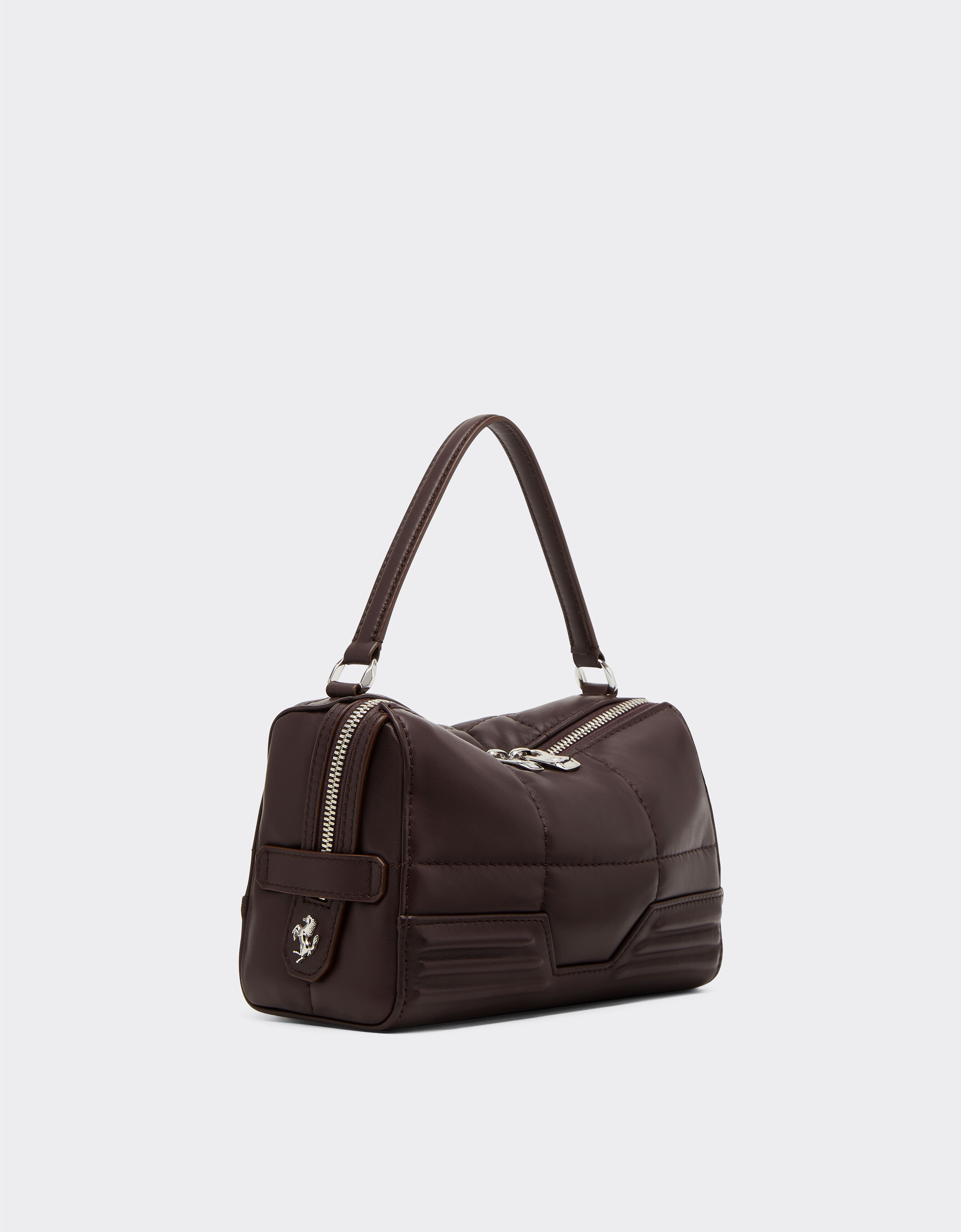 Ferrari 法拉利 GT Soft 绗缝皮革肩背包 Espresso 49770f