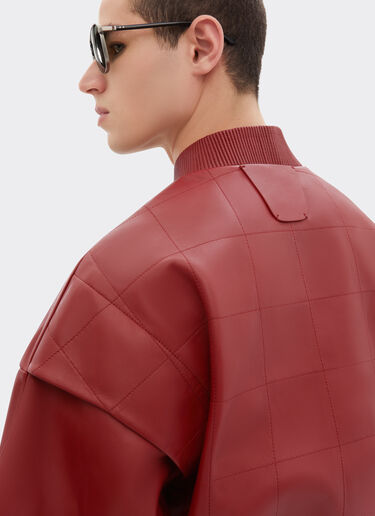 涂层纳帕皮革飞行夹克 Ferrari 涂层纳帕皮革飞行夹克 Maison Red 51013f