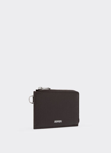 Ferrari Leather card holder Marrone Scuro 50883f
