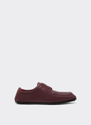 Leather derby shoe Ferrari Leather derby shoe Mahogany 49159f