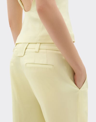 Ferrari Stretch satin trousers Iris Yellow 49933f