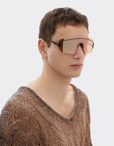 Ferrari Ferrari sunglasses in antique gold metal with rose gold mirrored lenses Gold LA0LKf