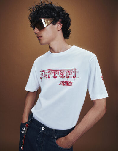 Ferrari Ferrari cotton T-shirt for the 2026 Monaco Grand Prix Bianco CJMTH0039JCO0045f