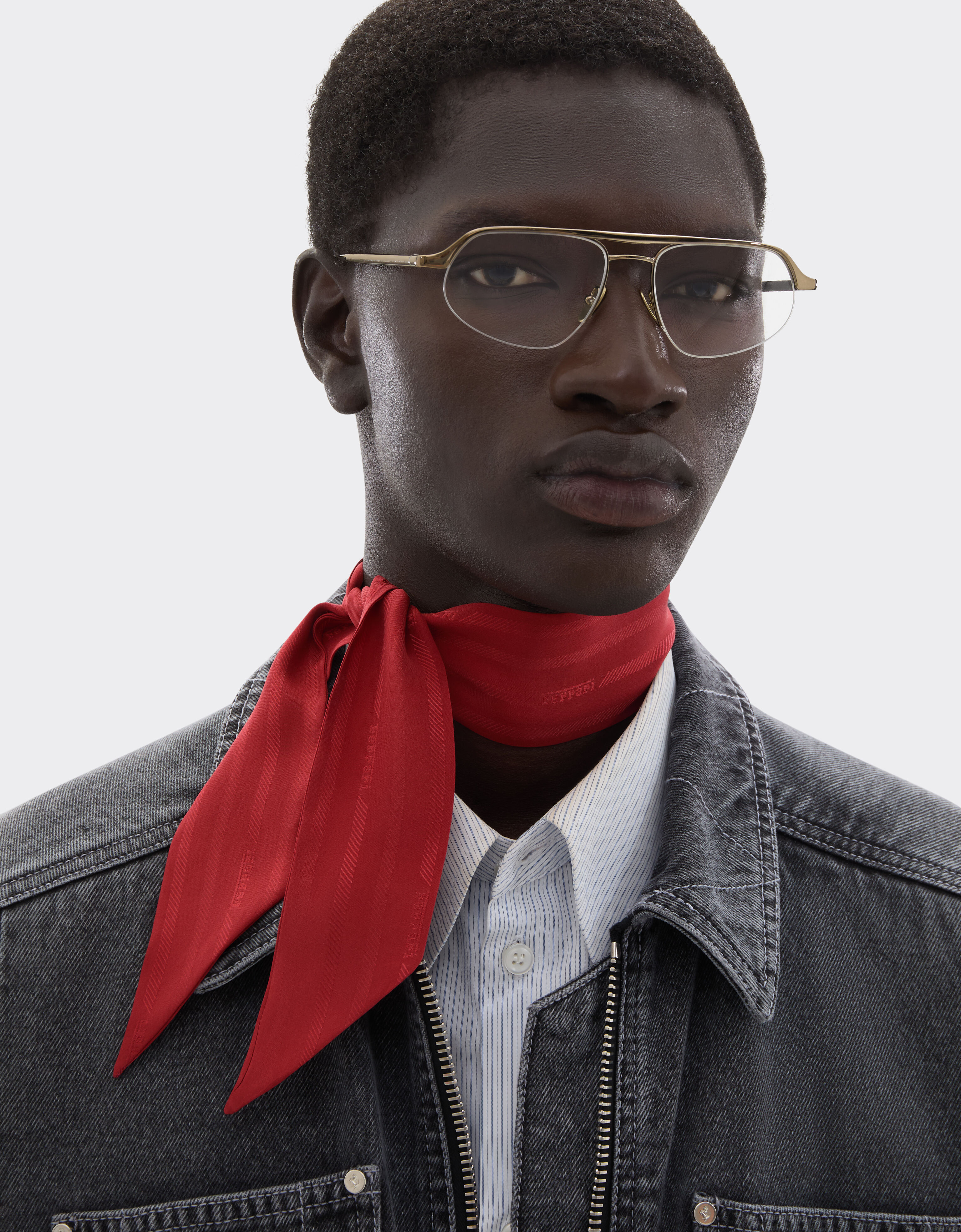 Ferrari Mini shelley in silk twill Maison Red 50389f