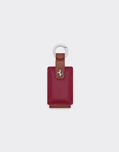 Ferrari Leather keyring for Amuleto key Maison Red 50409f