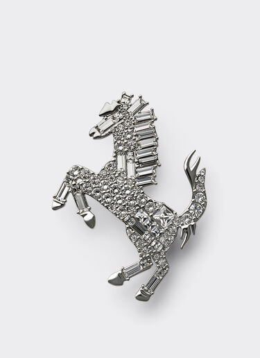 跳ね馬 ストラス ブローチ Ferrari 跳ね馬 ストラス ブローチ Antracite CGWSP0001JU00005f