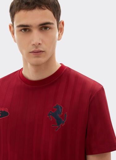 Ferrari 法拉利徽标有机棉 T 恤 玫瑰红 51023f