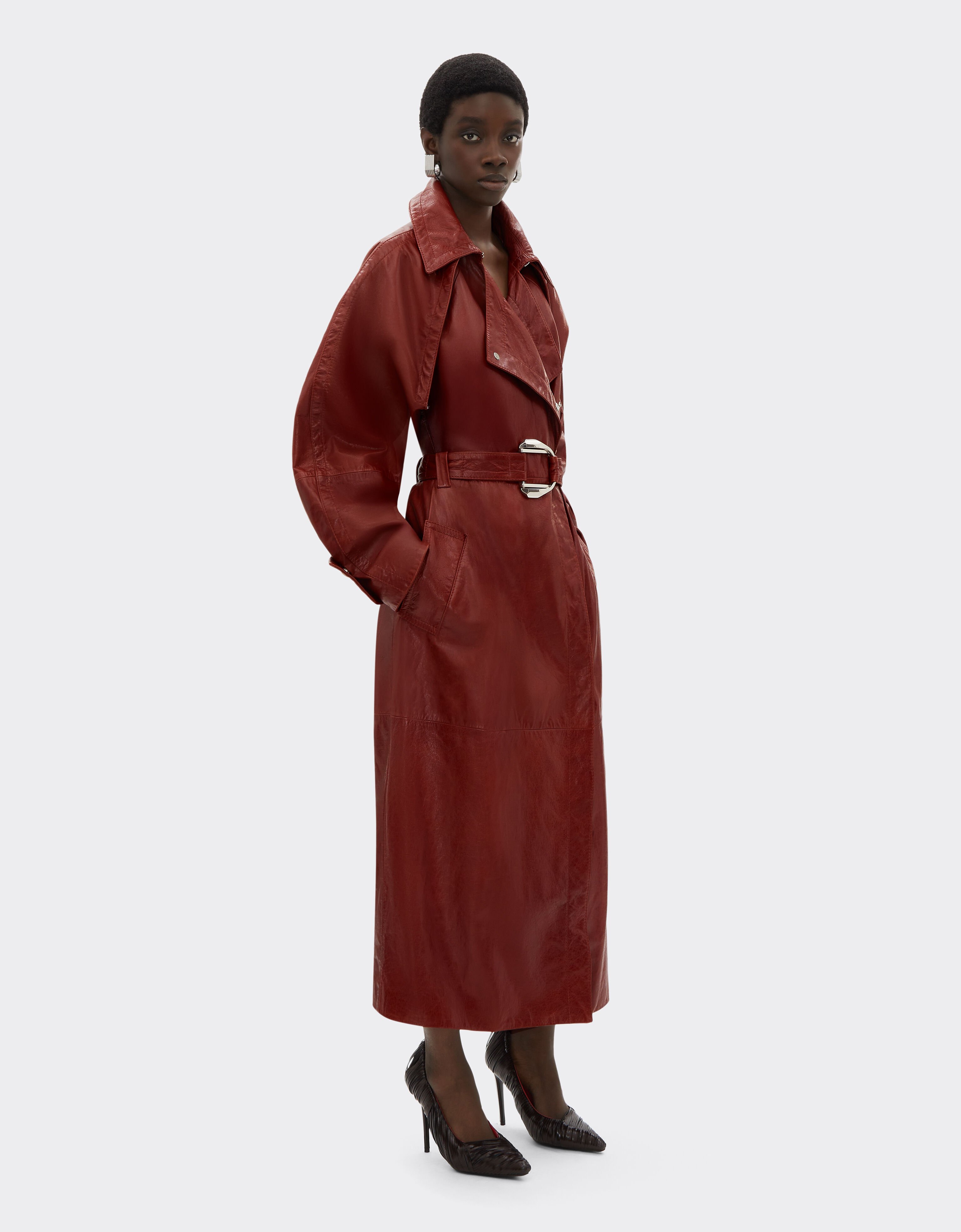 Ferrari 上腊皮革外套 Fired Brick 51441f