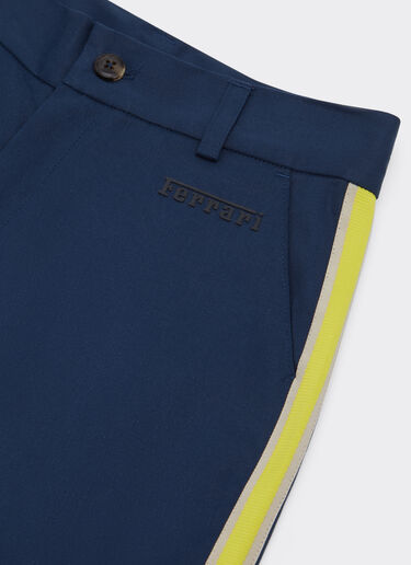 Ferrari 棉质华达呢长裤 海军蓝 22335fK