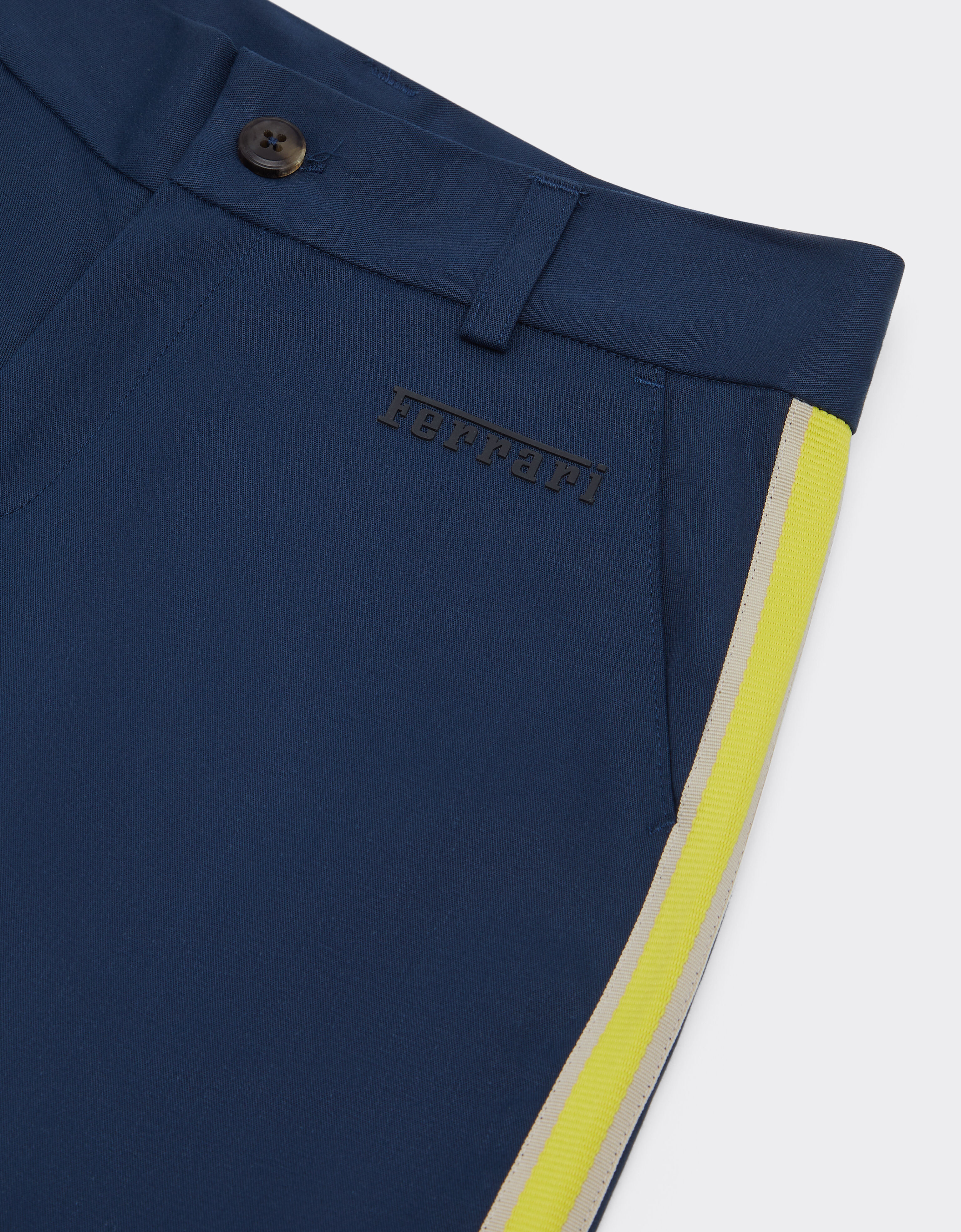 Ferrari 棉质华达呢长裤 海军蓝 22335fK