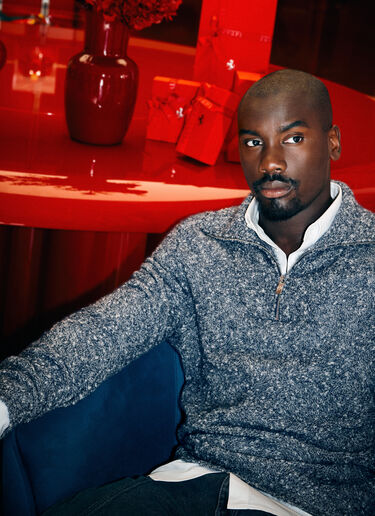 Ferrari Cashmere and silk knit Ultramarine 49906f