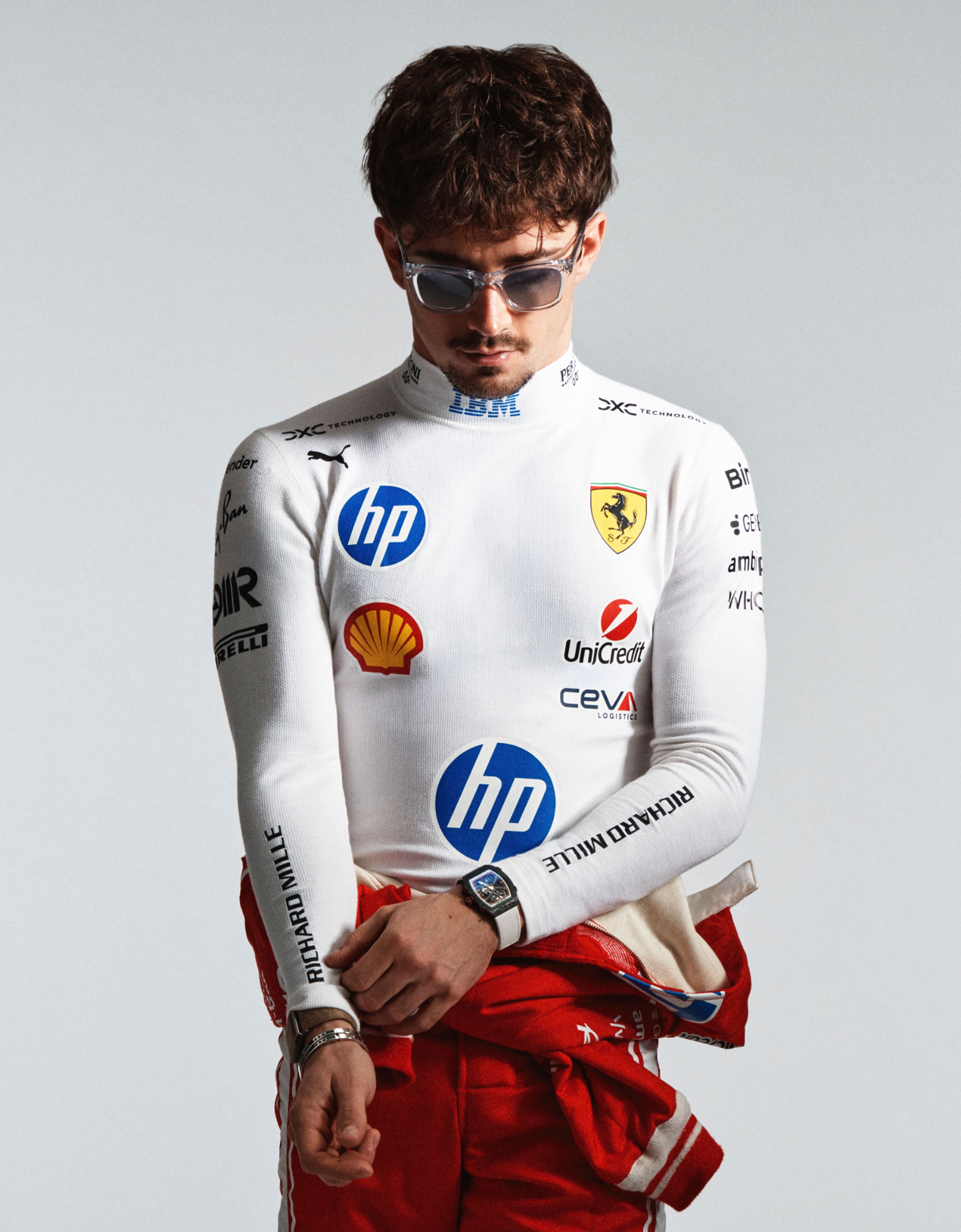 Ray-Ban for Scuderia Ferrari Leclerc Special Edition Ferrari Ray-Ban for Scuderia Ferrari Leclerc Special Edition Transparent LA0JDf