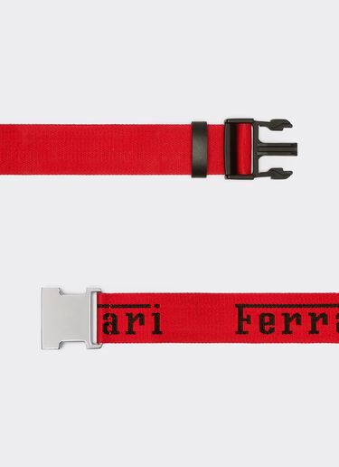 Ferrari 法拉利徽标提花腰带 Rosso Corsa 红色 20295f