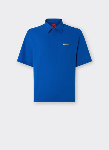 Ferrari 法拉利徽标有机棉 Polo 衫 克莱因蓝 21819f