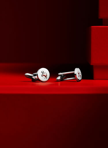 Ferrari Metal cufflinks Polished Chrome 50026f