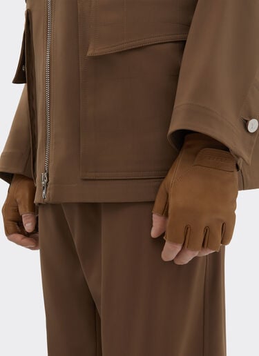 Ferrari 纳帕皮革无指手套 Jute 49850f