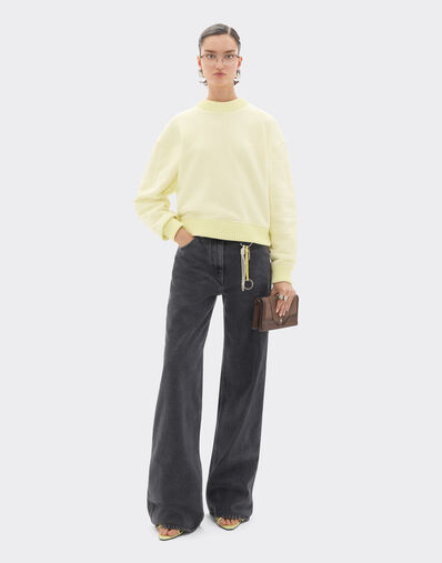 Ferrari Cotton and cashmere sweatshirt Iris Yellow 49941f