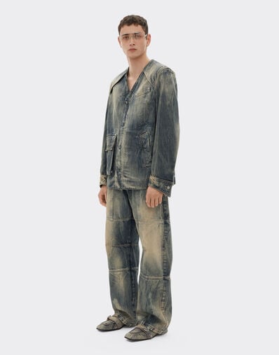 Ferrari 酸洗牛仔裤 Blu Denim 51186f