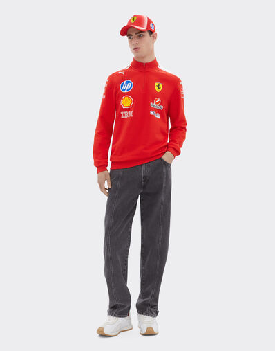 Ferrari Replica 2026 Puma for Scuderia Ferrari HP Half Zip Sweatshirt Red LA0H9f