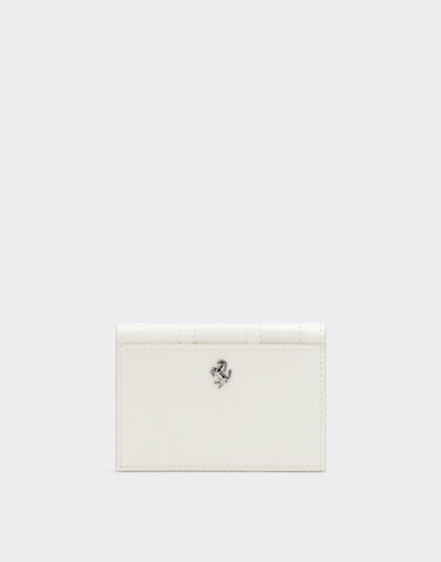 Ferrari GT Ferrari bifold wallet in brushed leather Ivory 21422f
