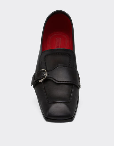 Ferrari Buffered leather loafers Dark brown 49887f