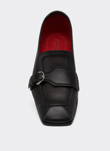 Buffered leather loafers Ferrari Buffered leather loafers Dark brown 49887f