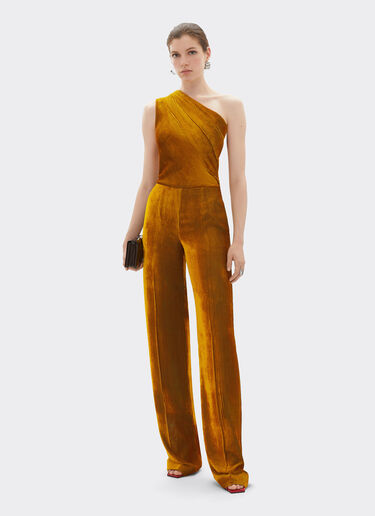 Shiny corduroy jumpsuit Ferrari Shiny corduroy jumpsuit Gold 22647f