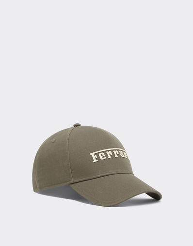 Ferrari 涂层法拉利徽标棒球帽 Khaki Green 20403f
