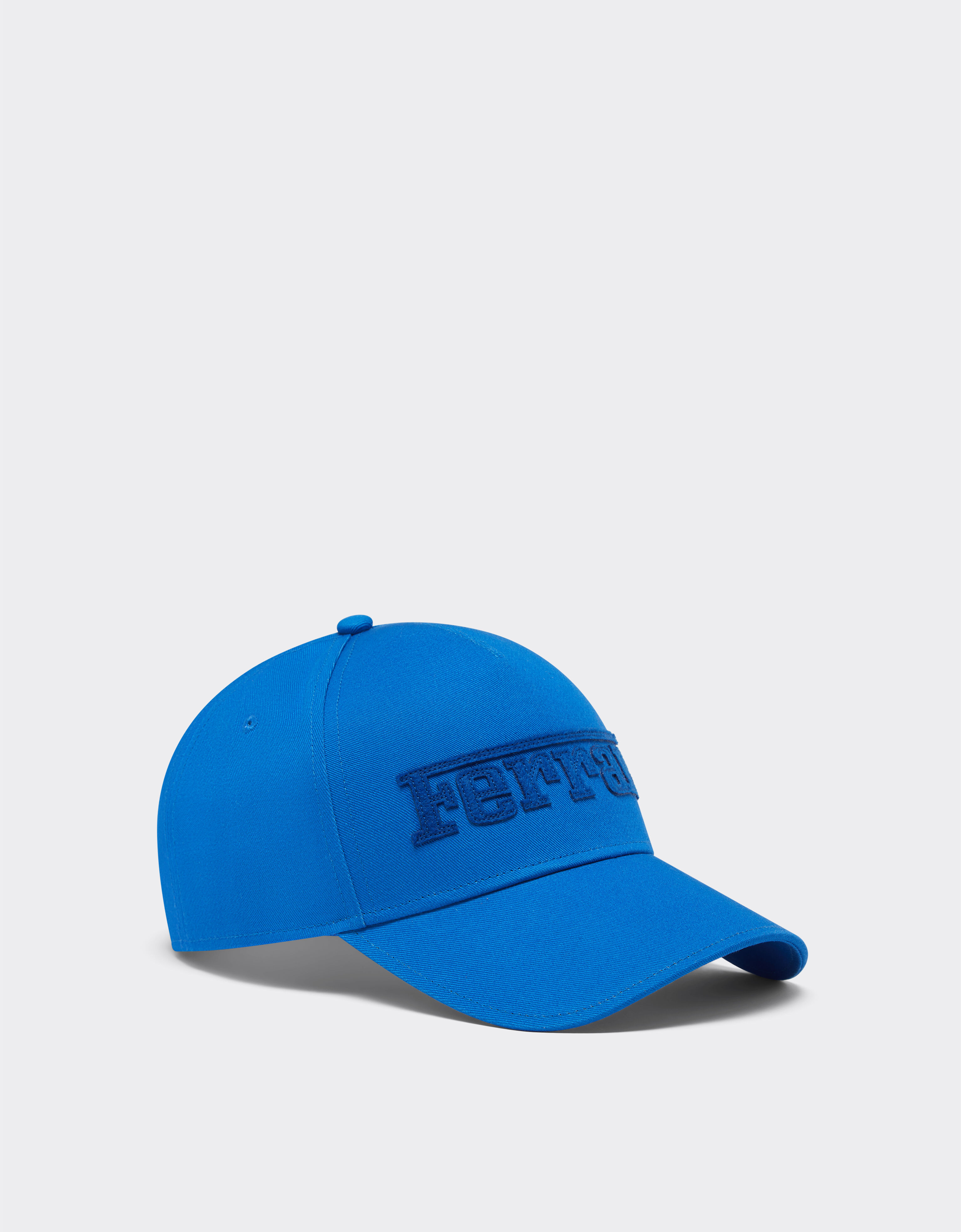 Ferrari 法拉利徽标刺绣棒球帽 Klein Blue 21580f