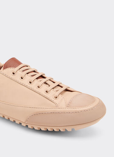 Ferrari Nappa leather and suede sneaker driver Nude 22736f