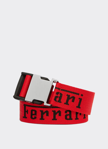 Ferrari 法拉利徽标提花腰带 Rosso Corsa 红色 20295f