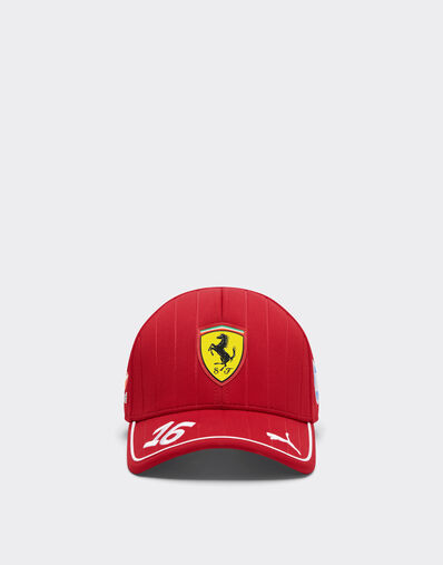 Ferrari Puma for Scuderia Ferrari HP 2025 Leclerc junior baseball cap Red LA04Jf